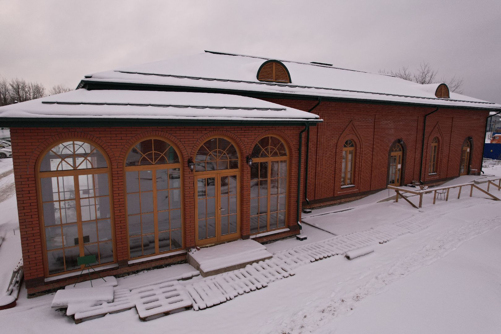 видео с коптера, щёлково, культура, строительство,