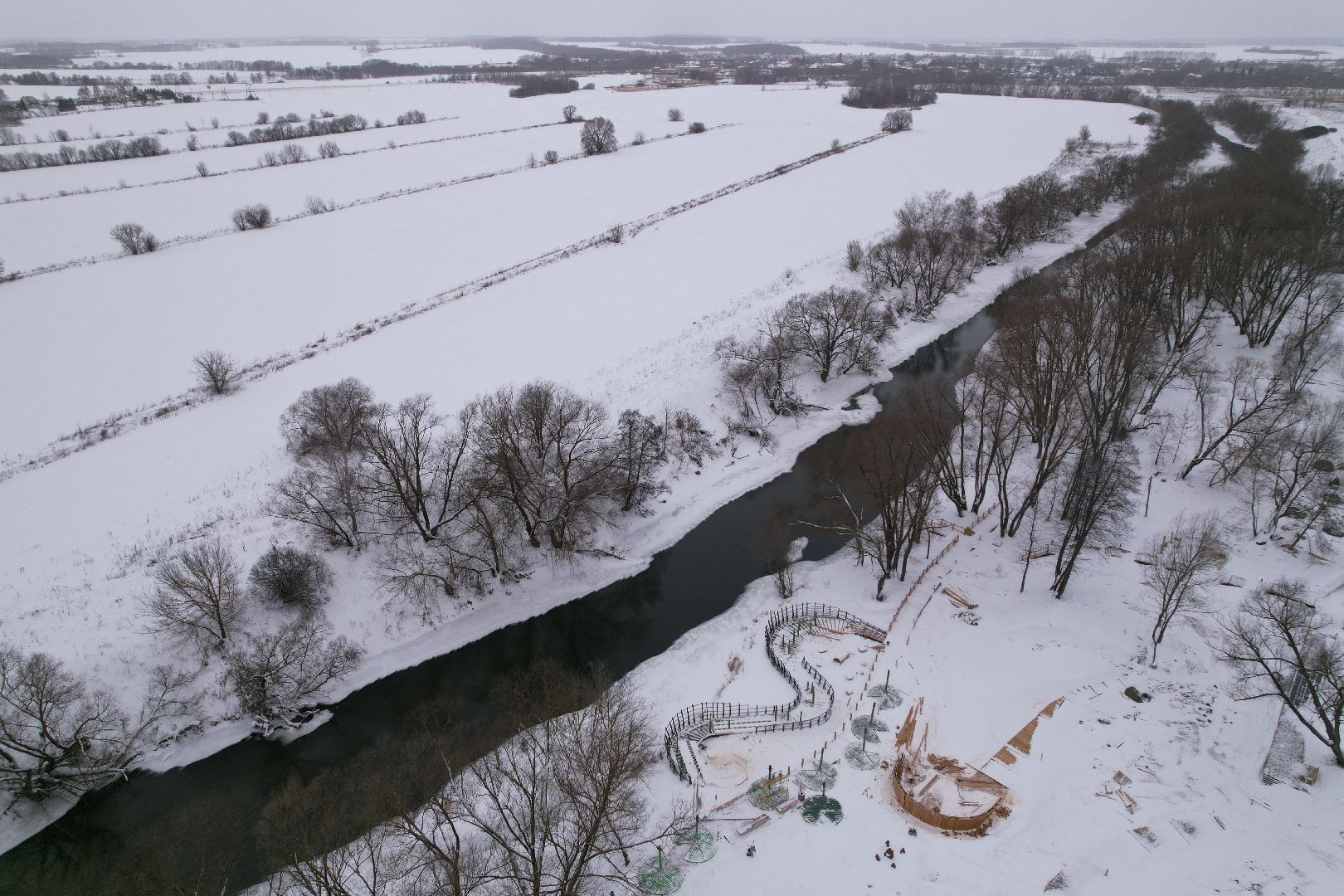 видео с коптера,