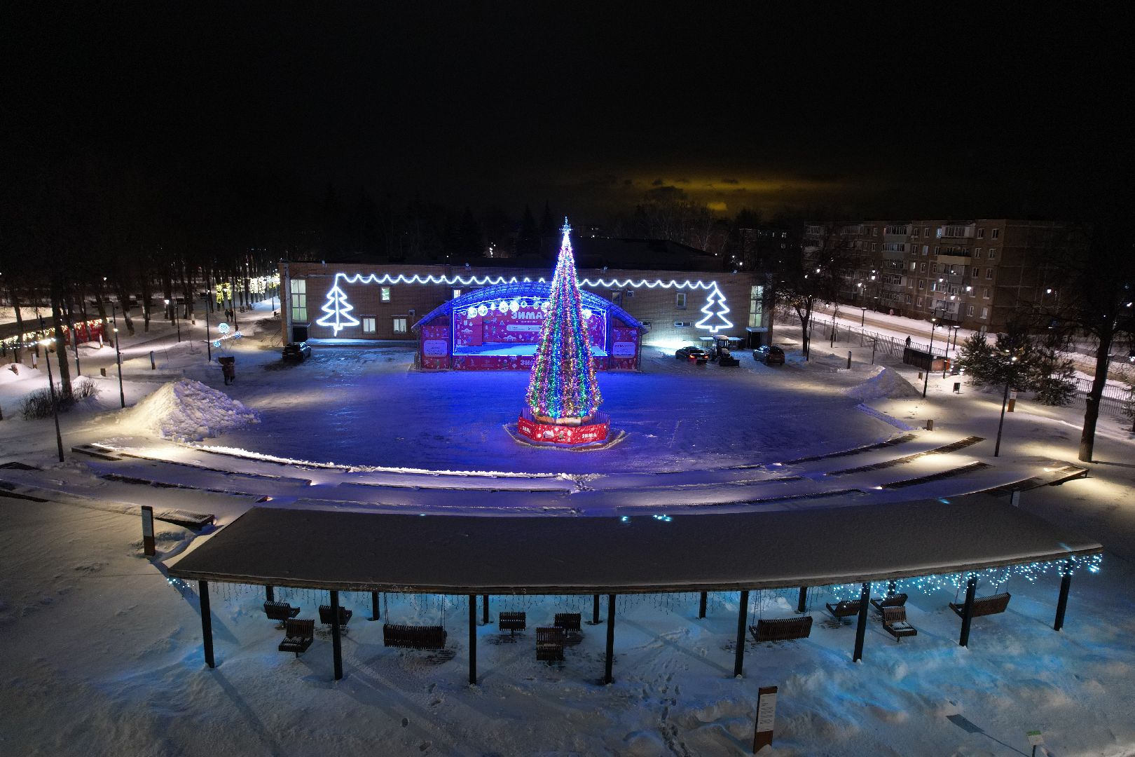 видео с коптера,