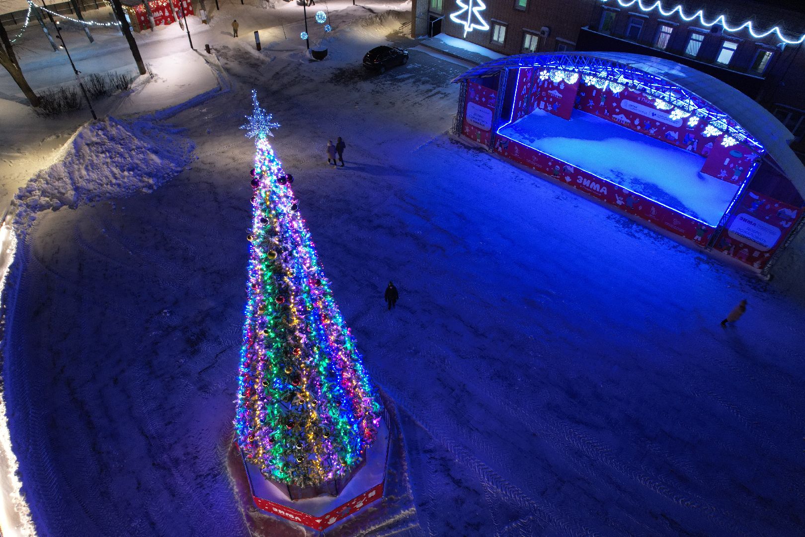 видео с коптера,