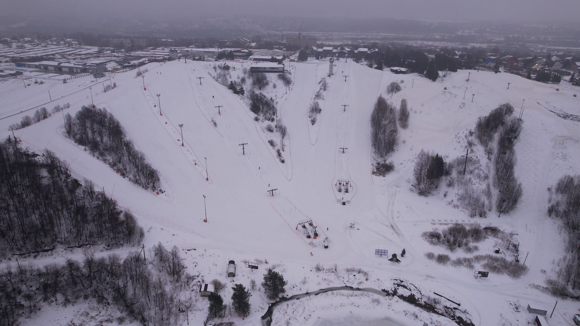 видео с коптера,