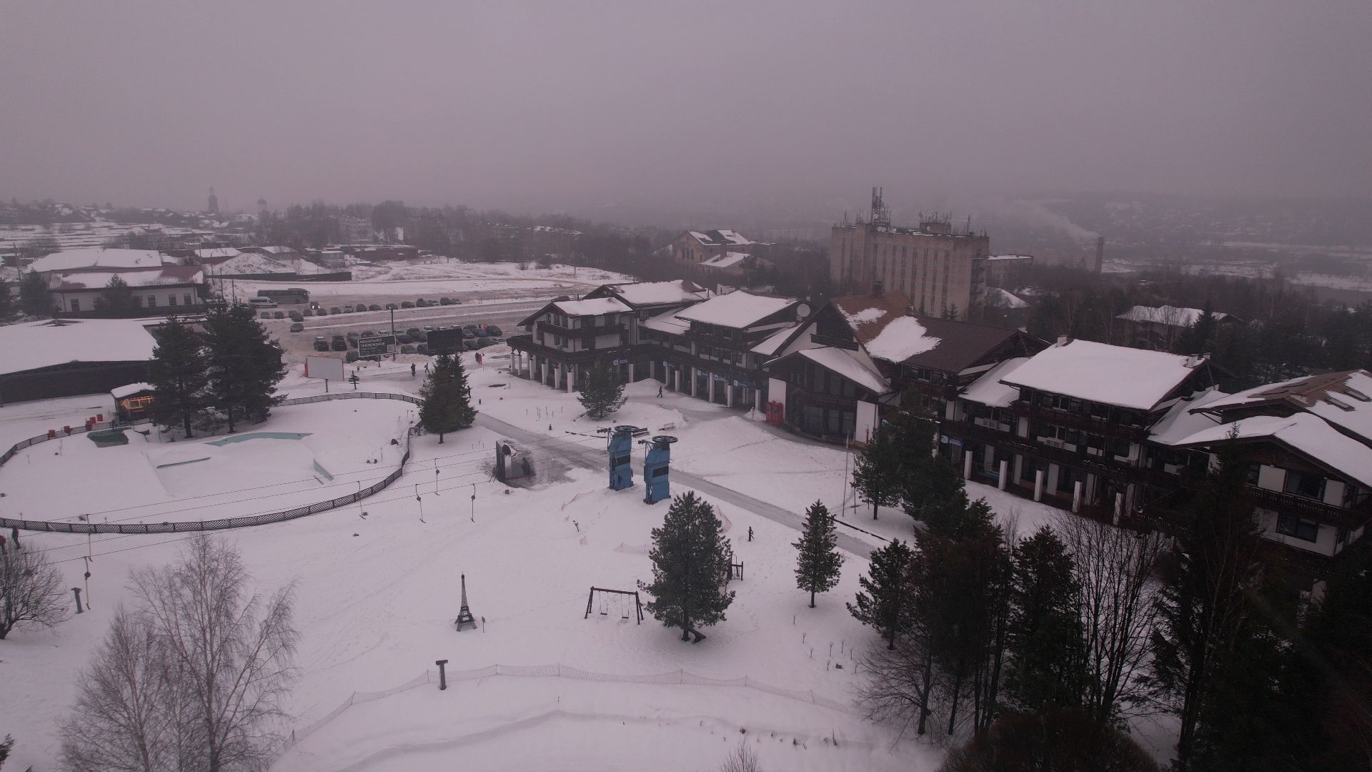 видео с коптера,