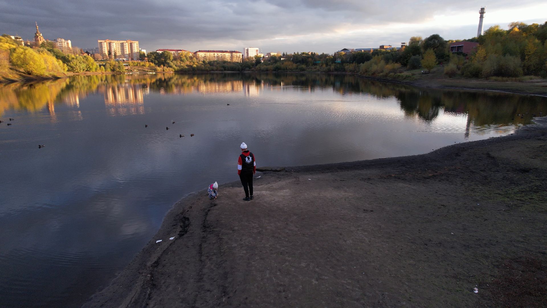 раменское, благоустройство, озеро,видео с коптера,