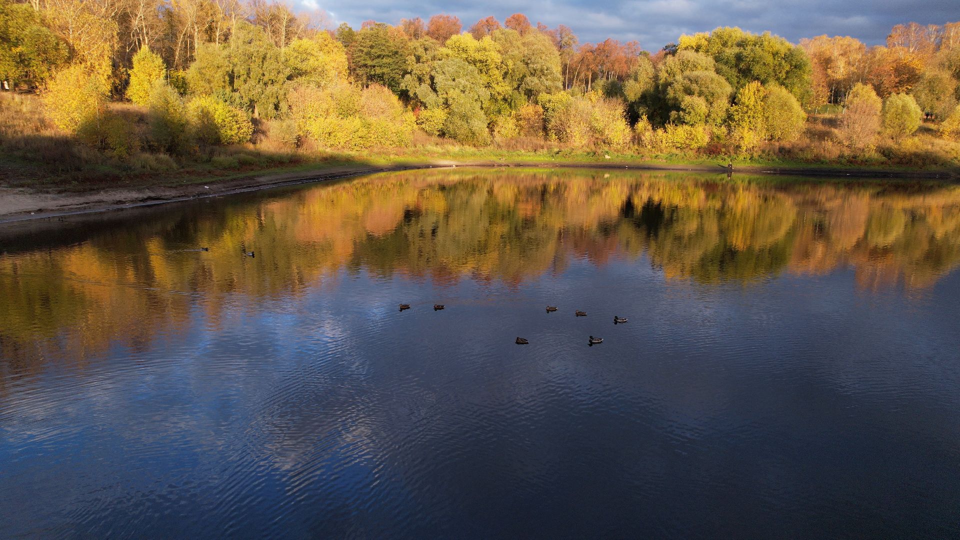 раменское, благоустройство, озеро,видео с коптера,
