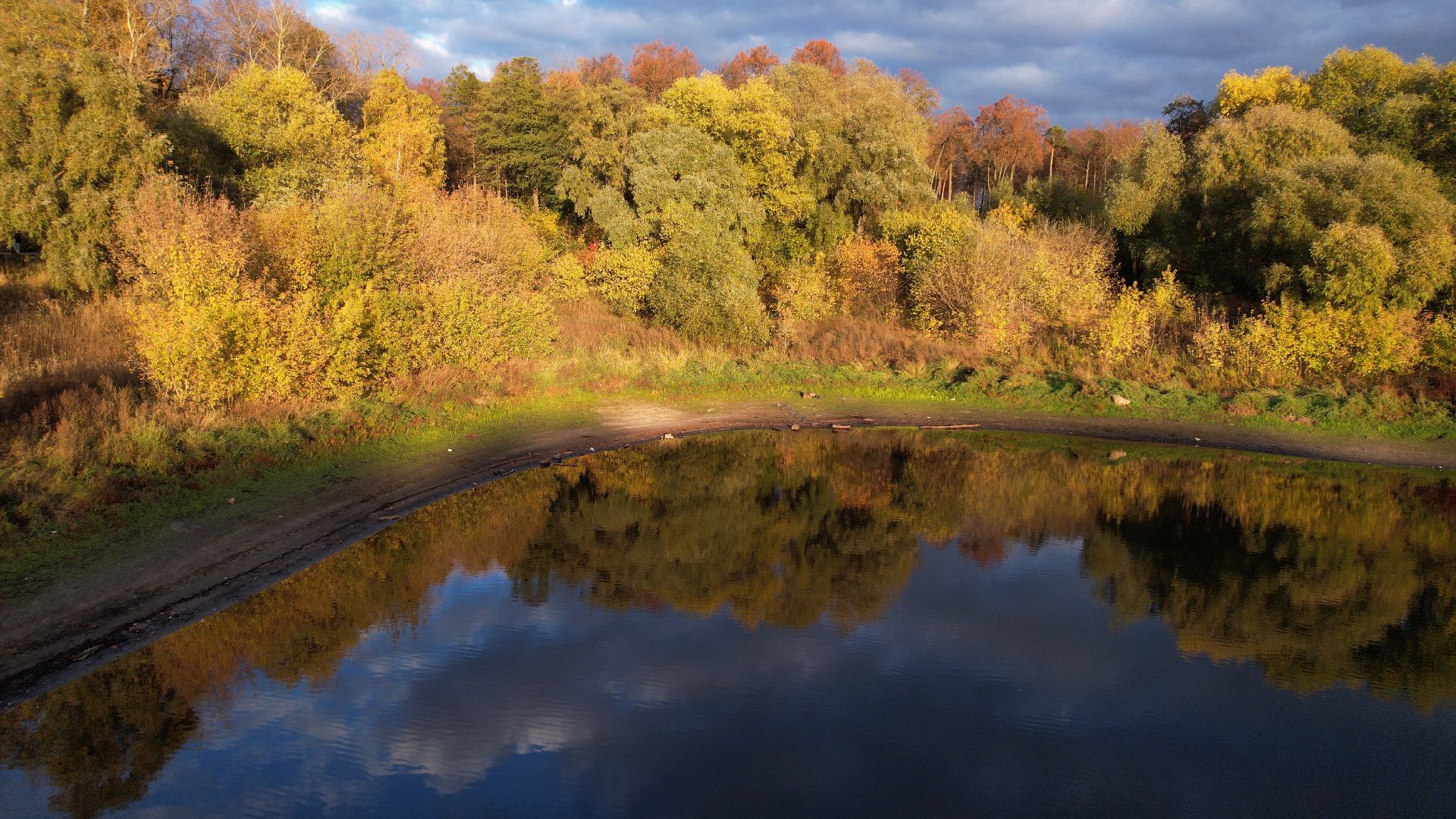 раменское, благоустройство, озеро,видео с коптера,