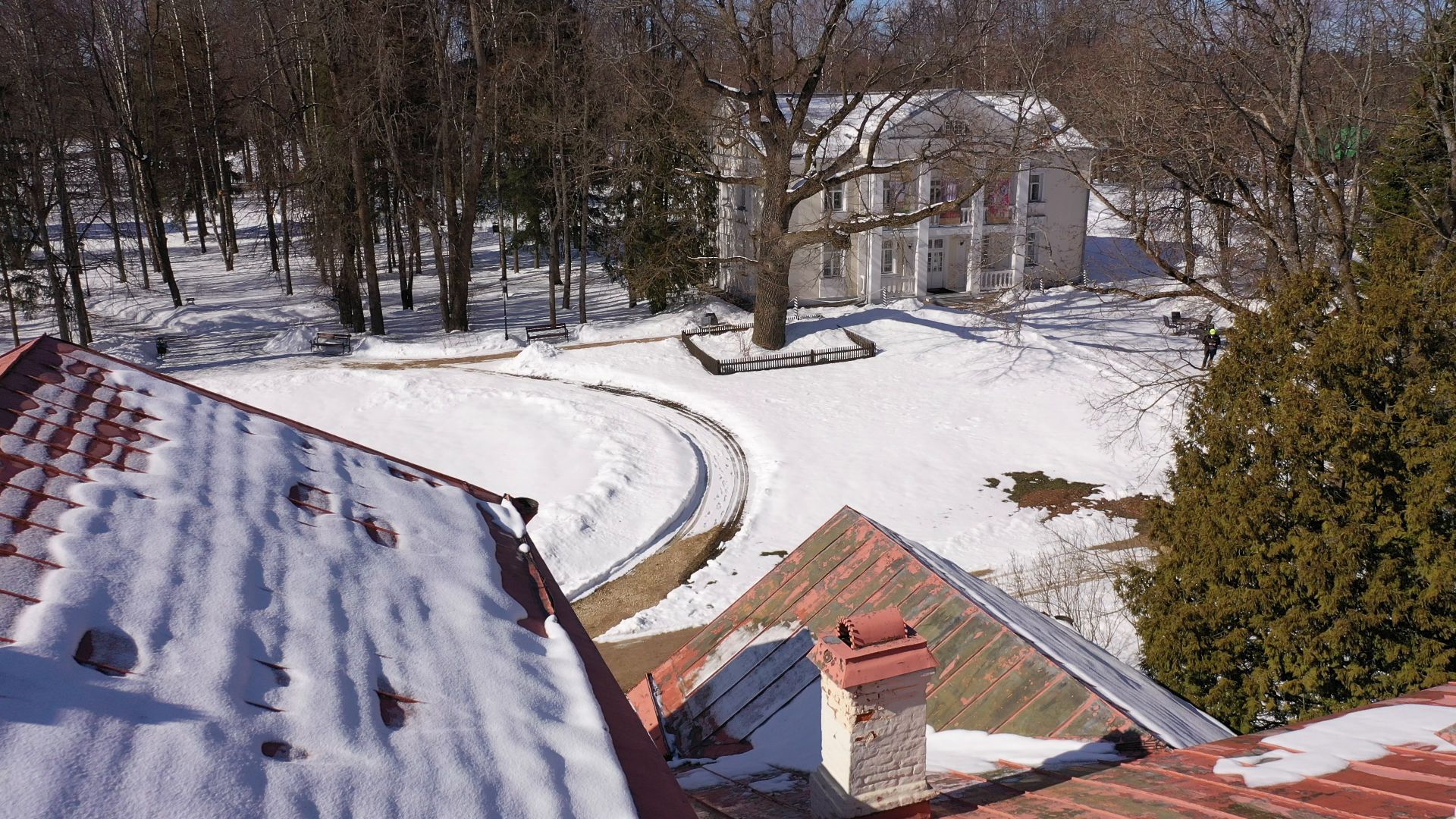видео с коптера, сергиев посад, усадьба, культура,