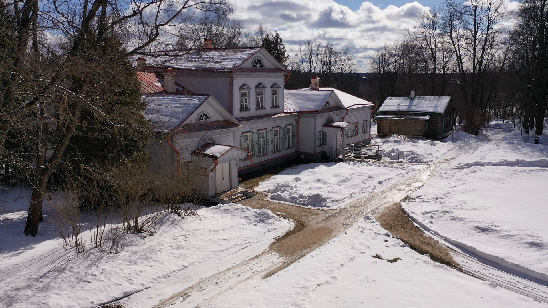 видео с коптера, сергиев посад, усадьба, культура,
