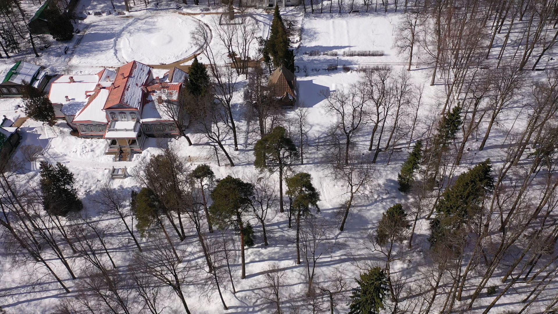 видео с коптера, сергиев посад, усадьба, культура,