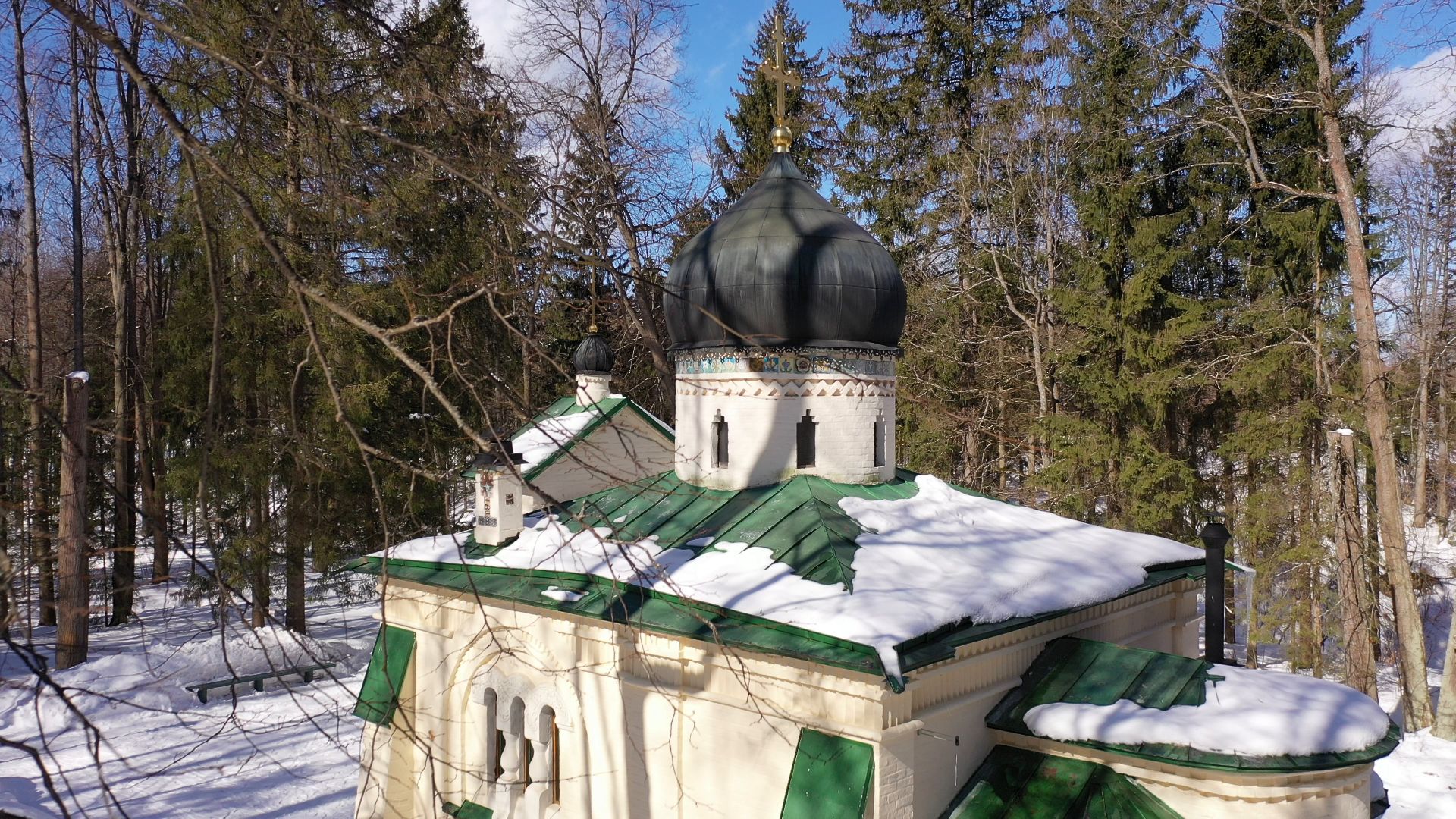 видео с коптера, сергиев посад, усадьба, культура,