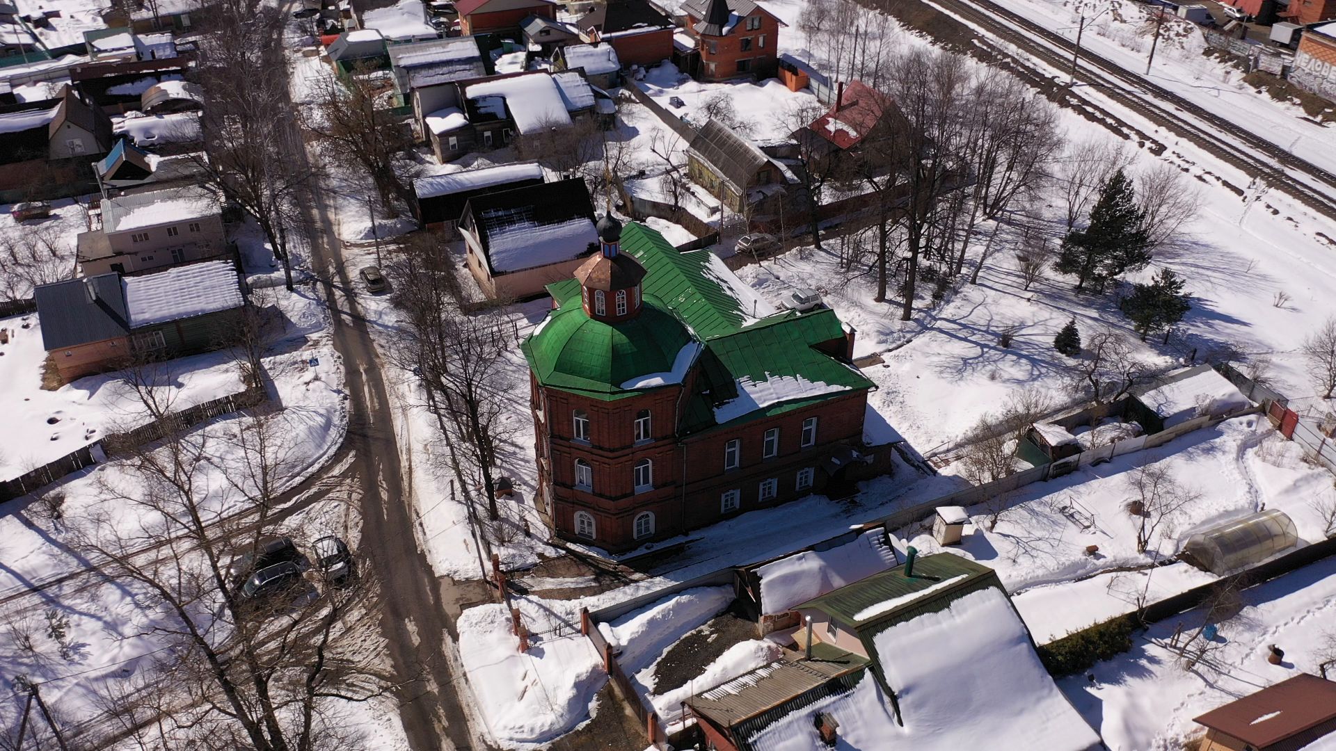 видео с коптера, сергиев посад, благоустройство,