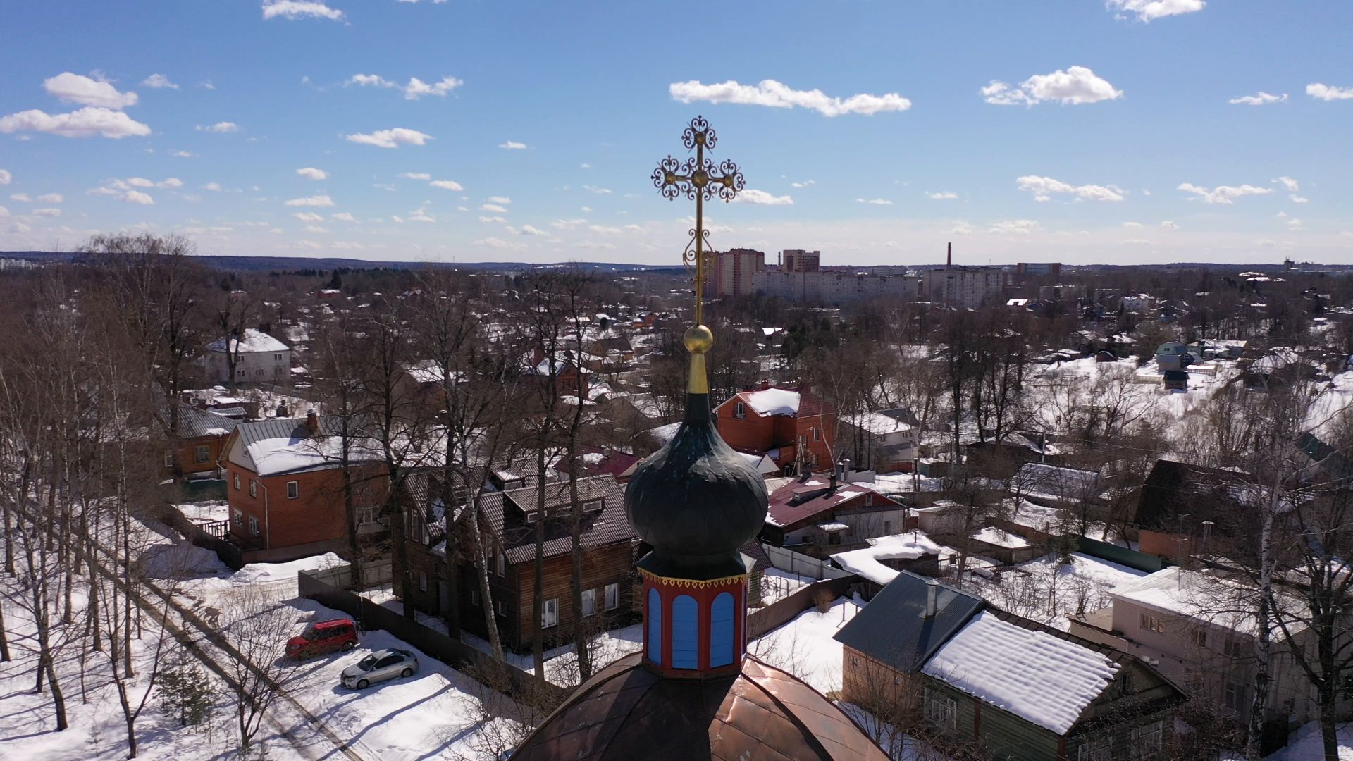 видео с коптера, сергиев посад, благоустройство,