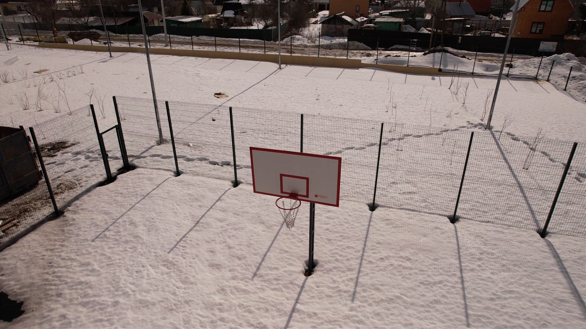 видео с коптера, руза, строительство, школа,