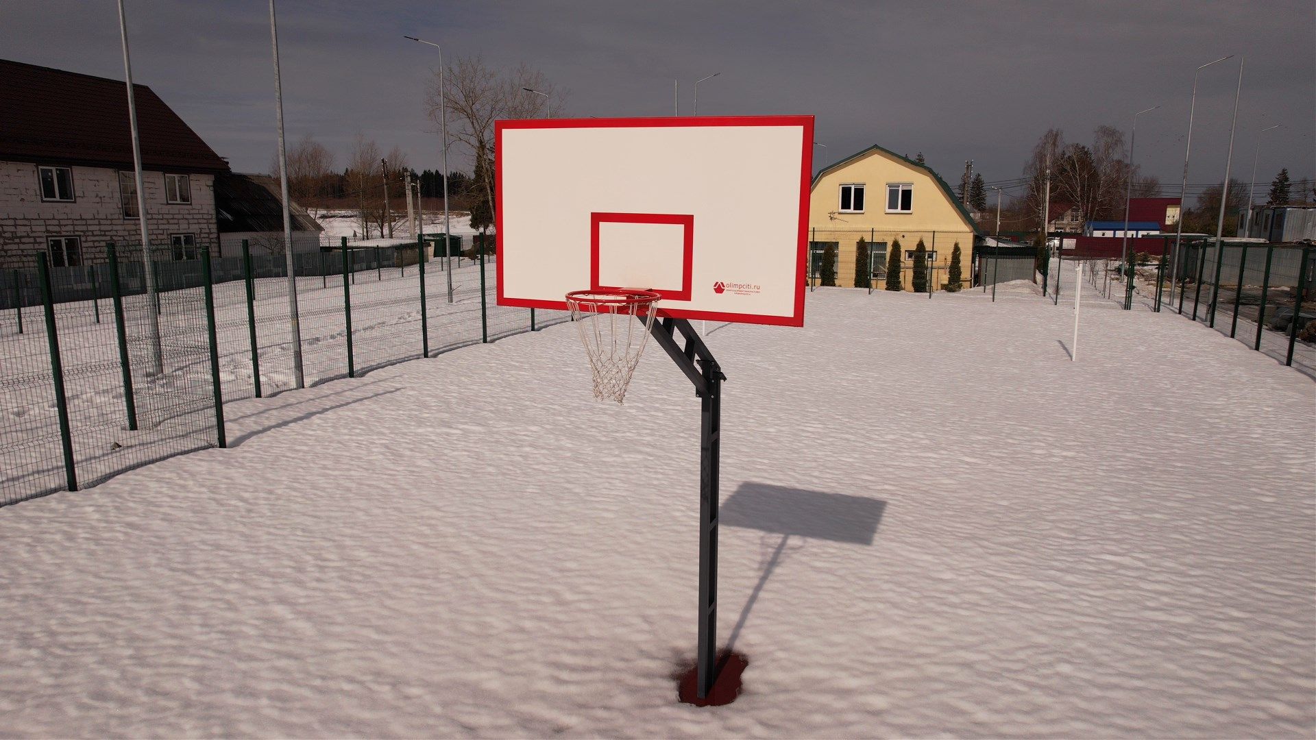 видео с коптера, руза, строительство, школа,