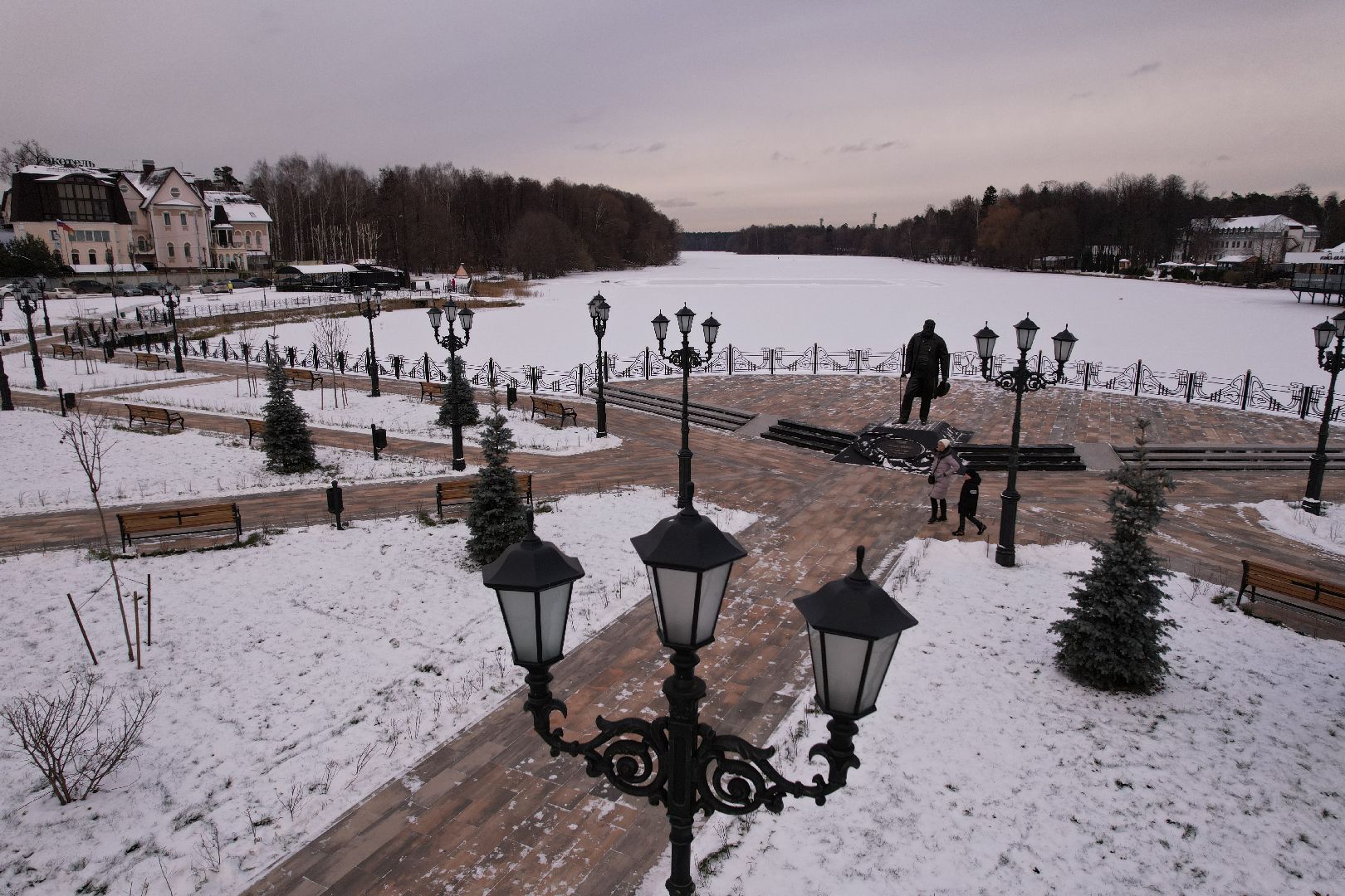видео с коптера, ногинск, благоустройство,
