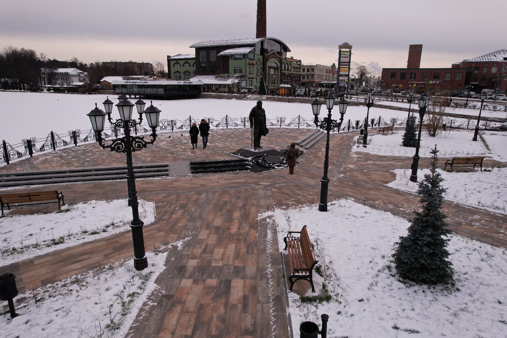 видео с коптера, ногинск, благоустройство,