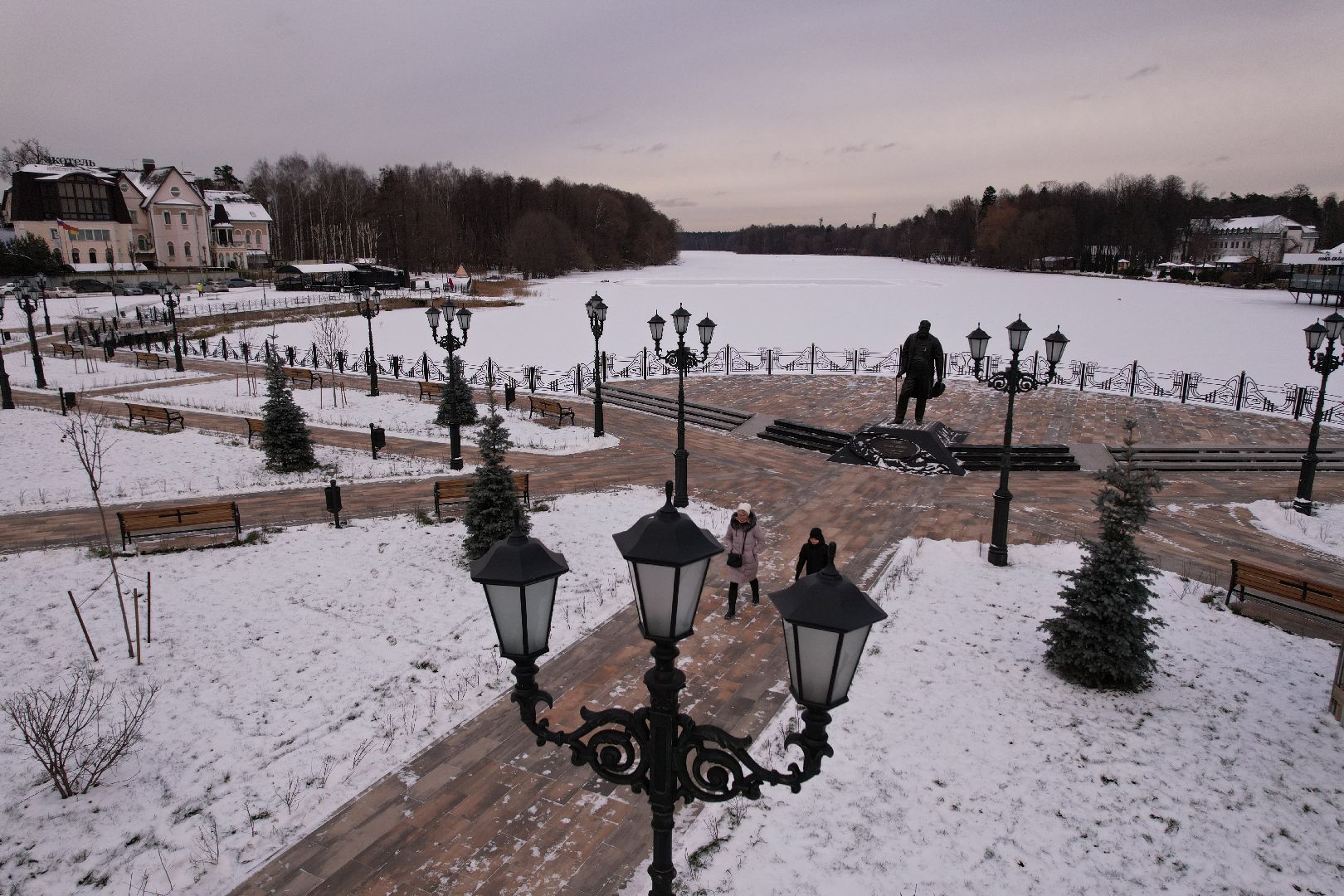 видео с коптера, ногинск, благоустройство,