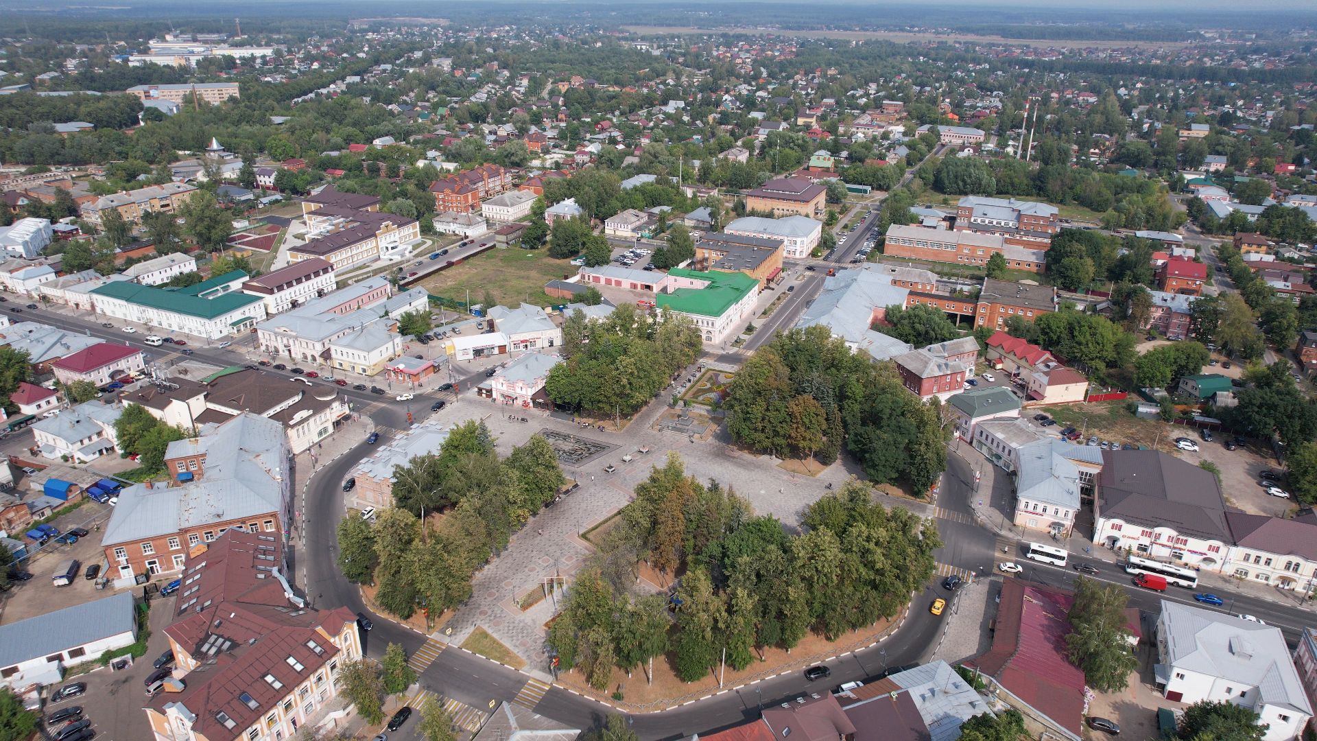 егорьевск, видео с коптера, культура, благоустройство,