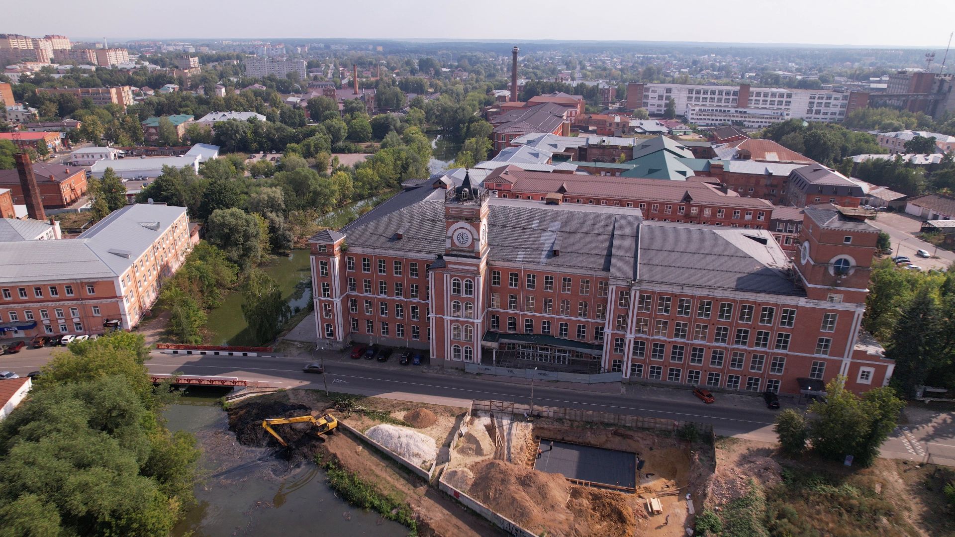 видео с коптера, егорьевск, архитектура,