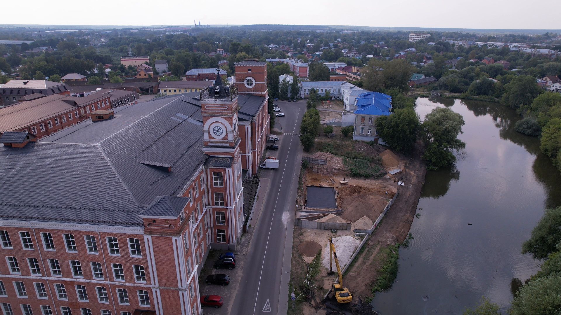видео с коптера, егорьевск, архитектура,