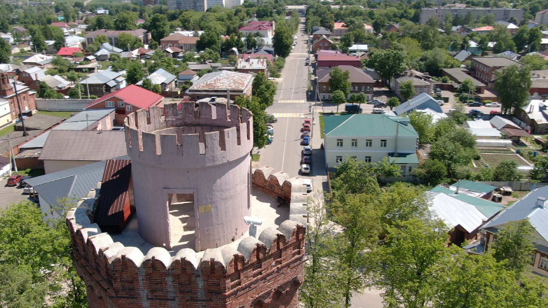 видео с коптера, зарайск, культура, благоустройство,