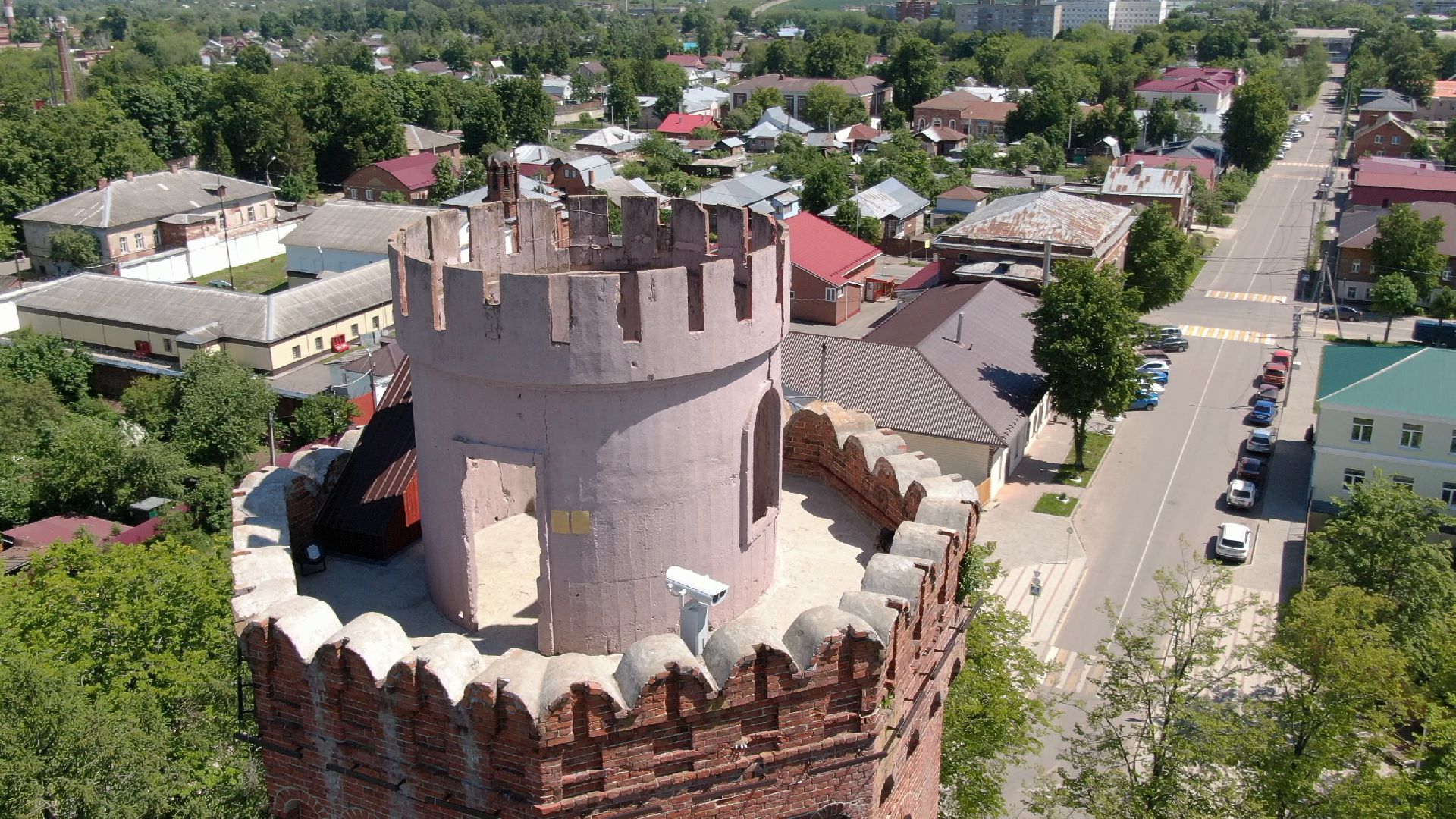 видео с коптера, зарайск, культура, благоустройство,