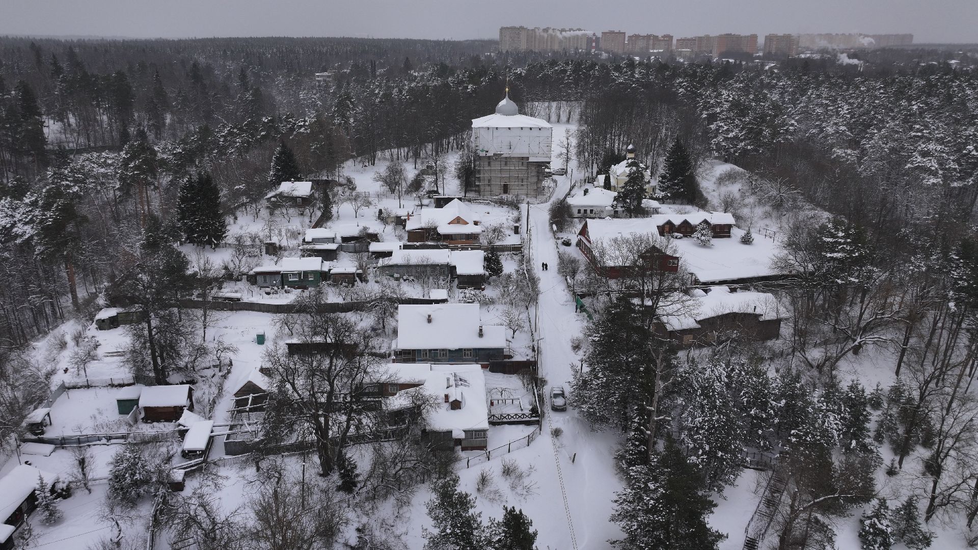 видео с коптера, звенигород, культура,