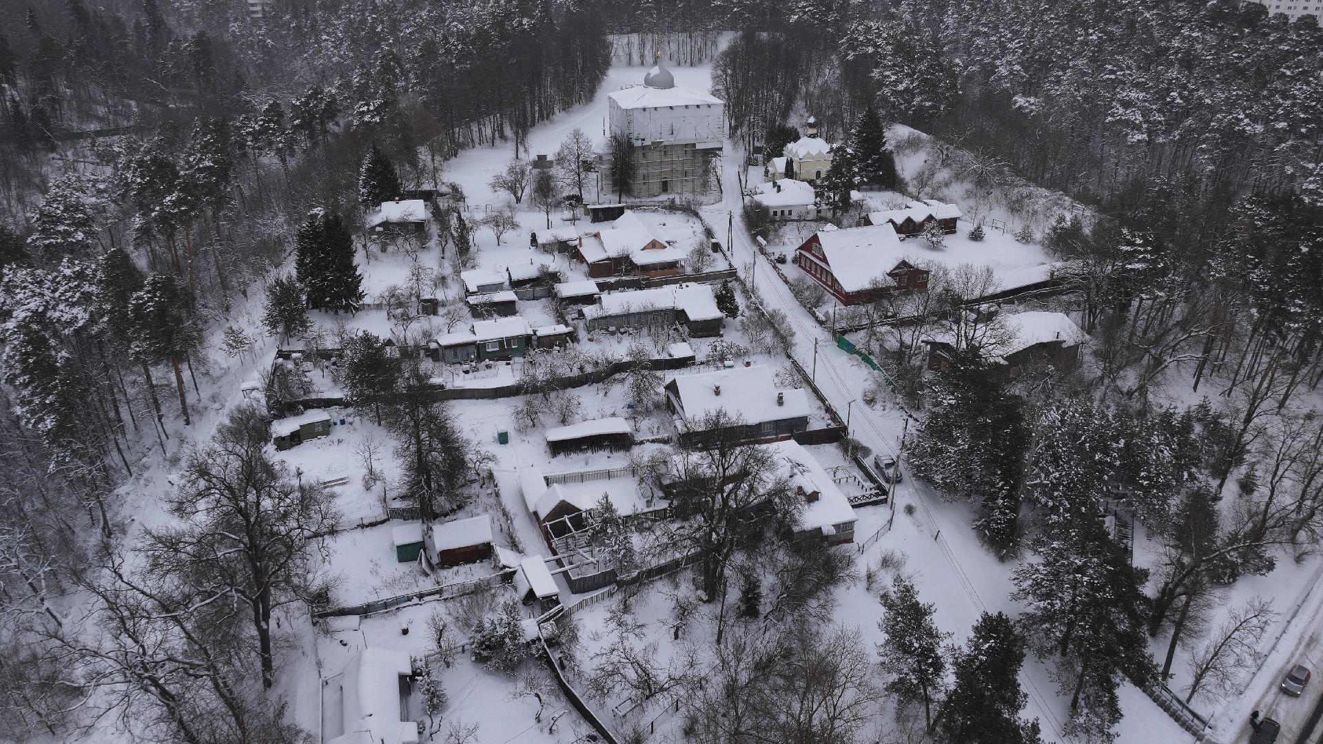 видео с коптера, звенигород, культура,