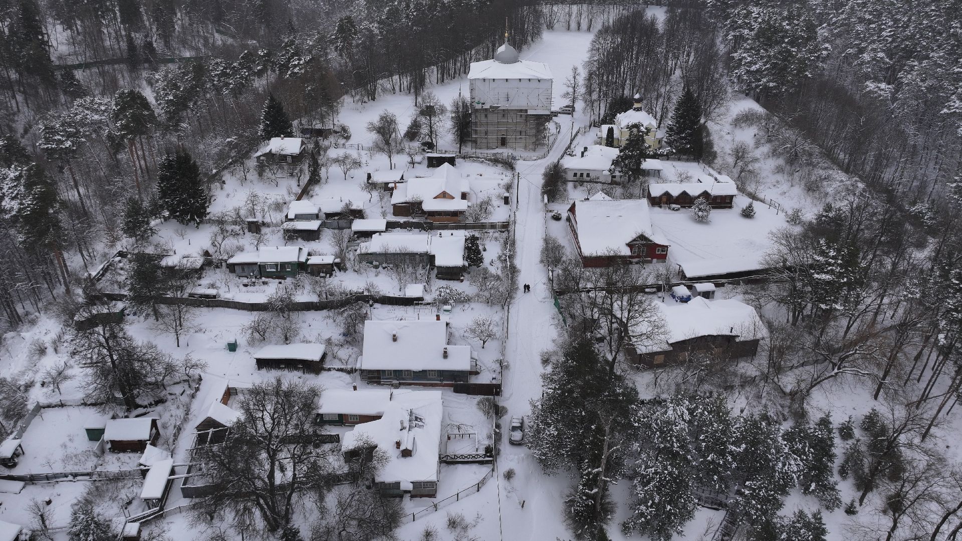 видео с коптера, звенигород, культура,