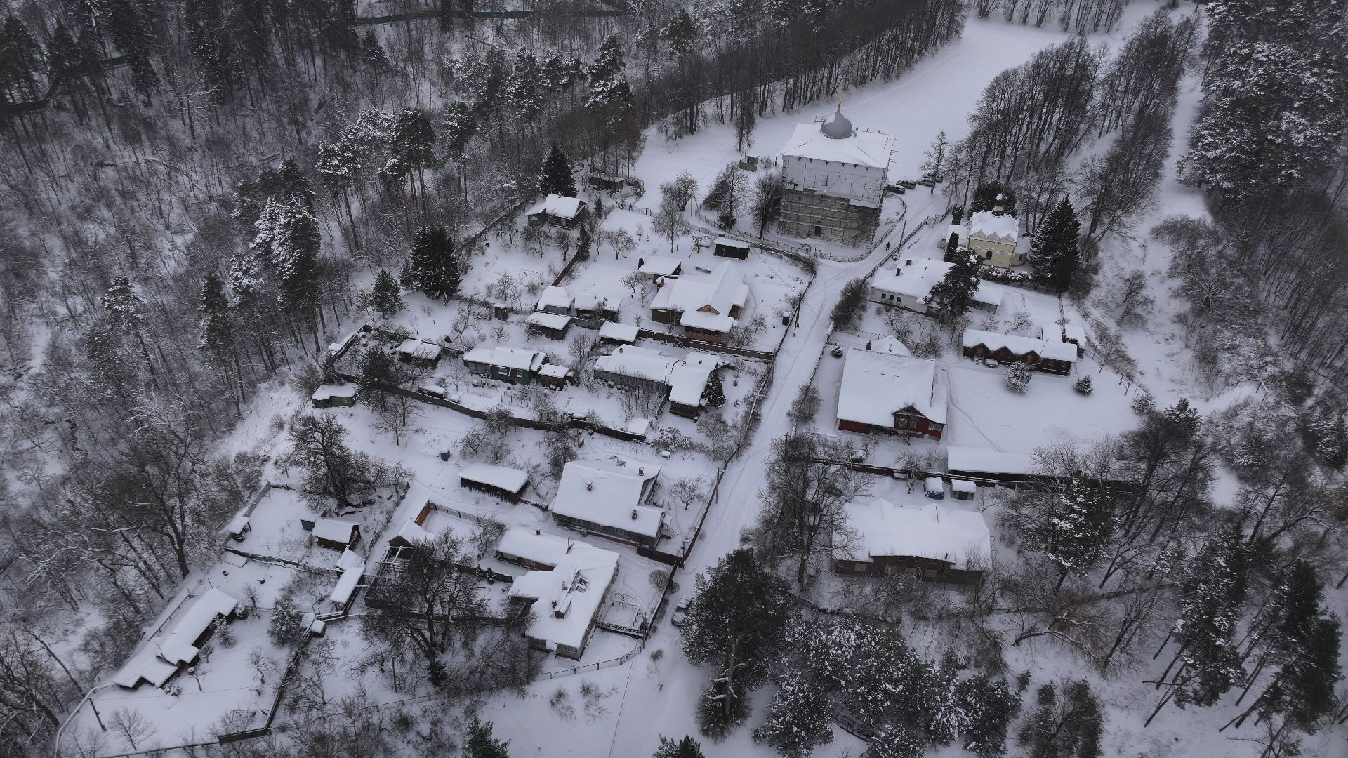 видео с коптера, звенигород, культура,