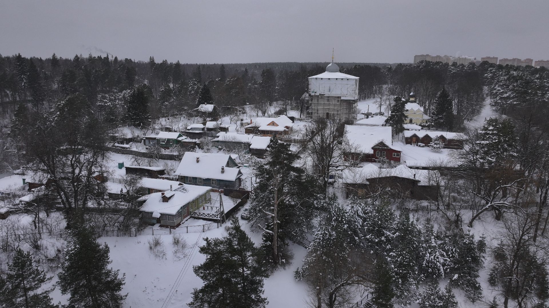 видео с коптера, звенигород, культура,