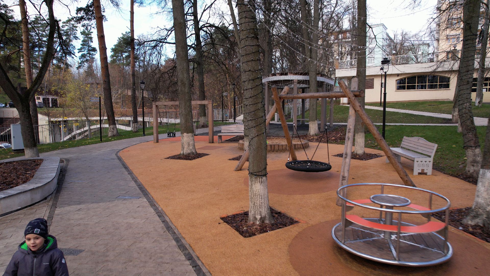 видео с коптера, звенигород, благоустройство, парки,