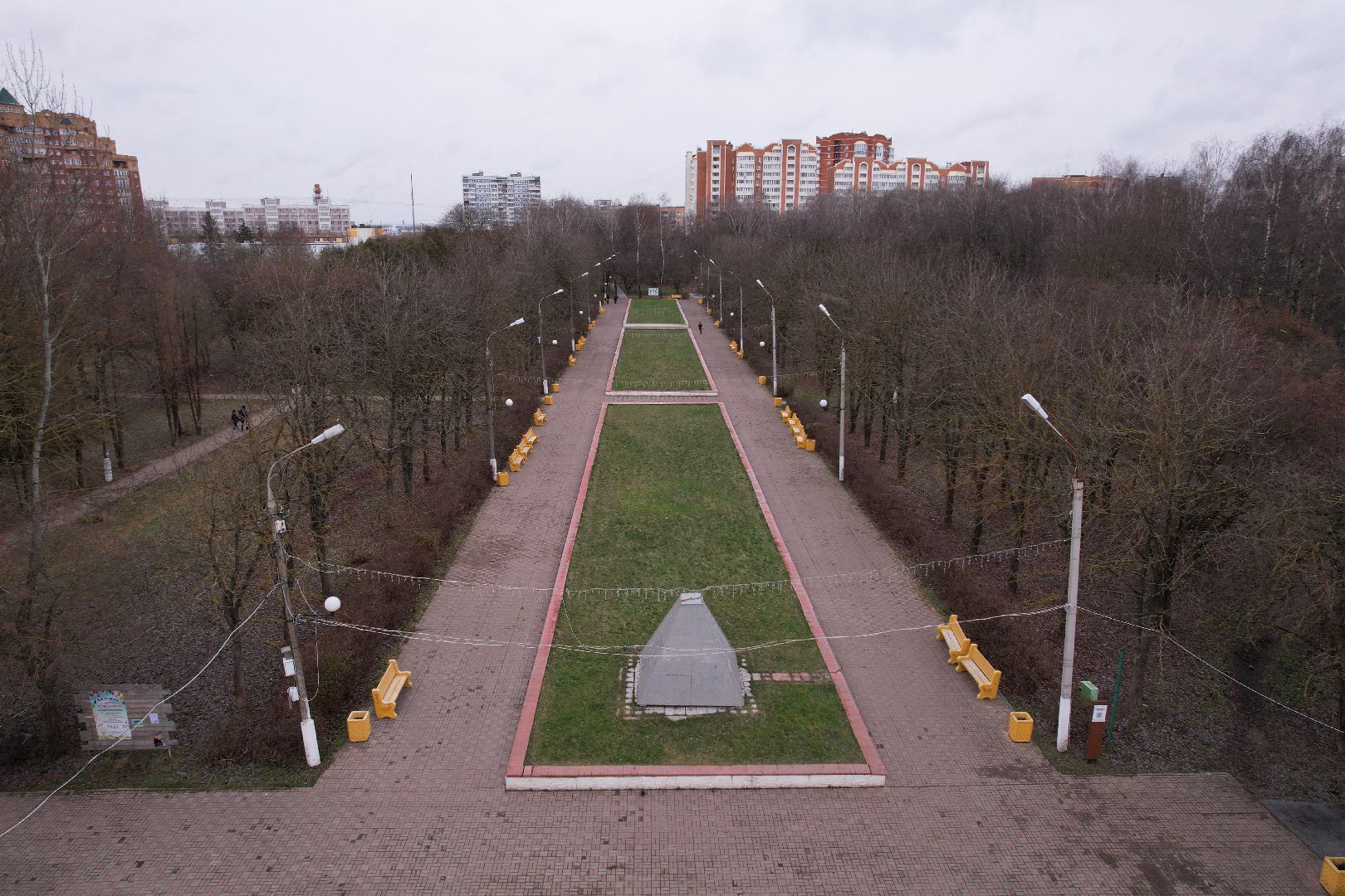 видео с коптера, серпухов, парки,