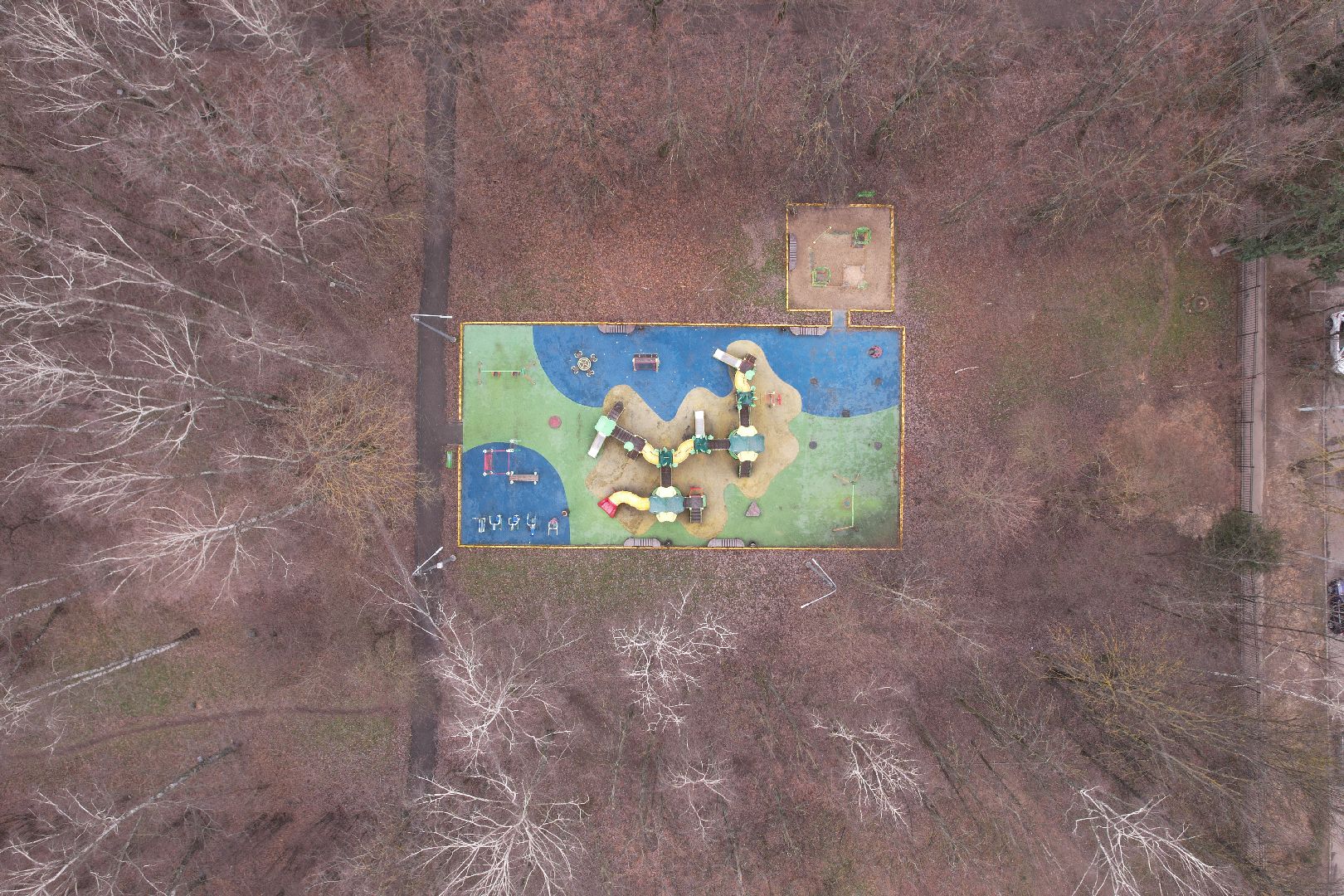 видео с коптера, серпухов, парки,