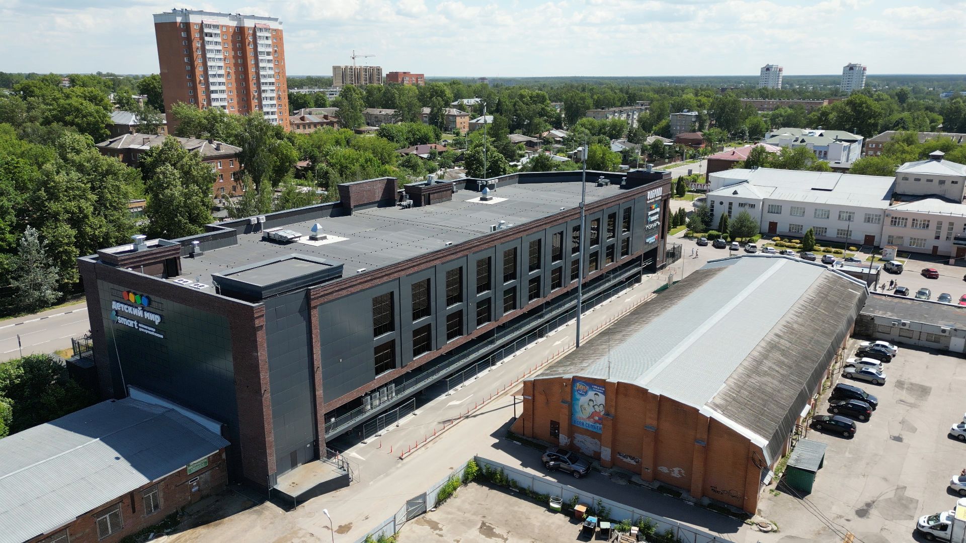 видео с коптера, павловский посад, города, архитектура,