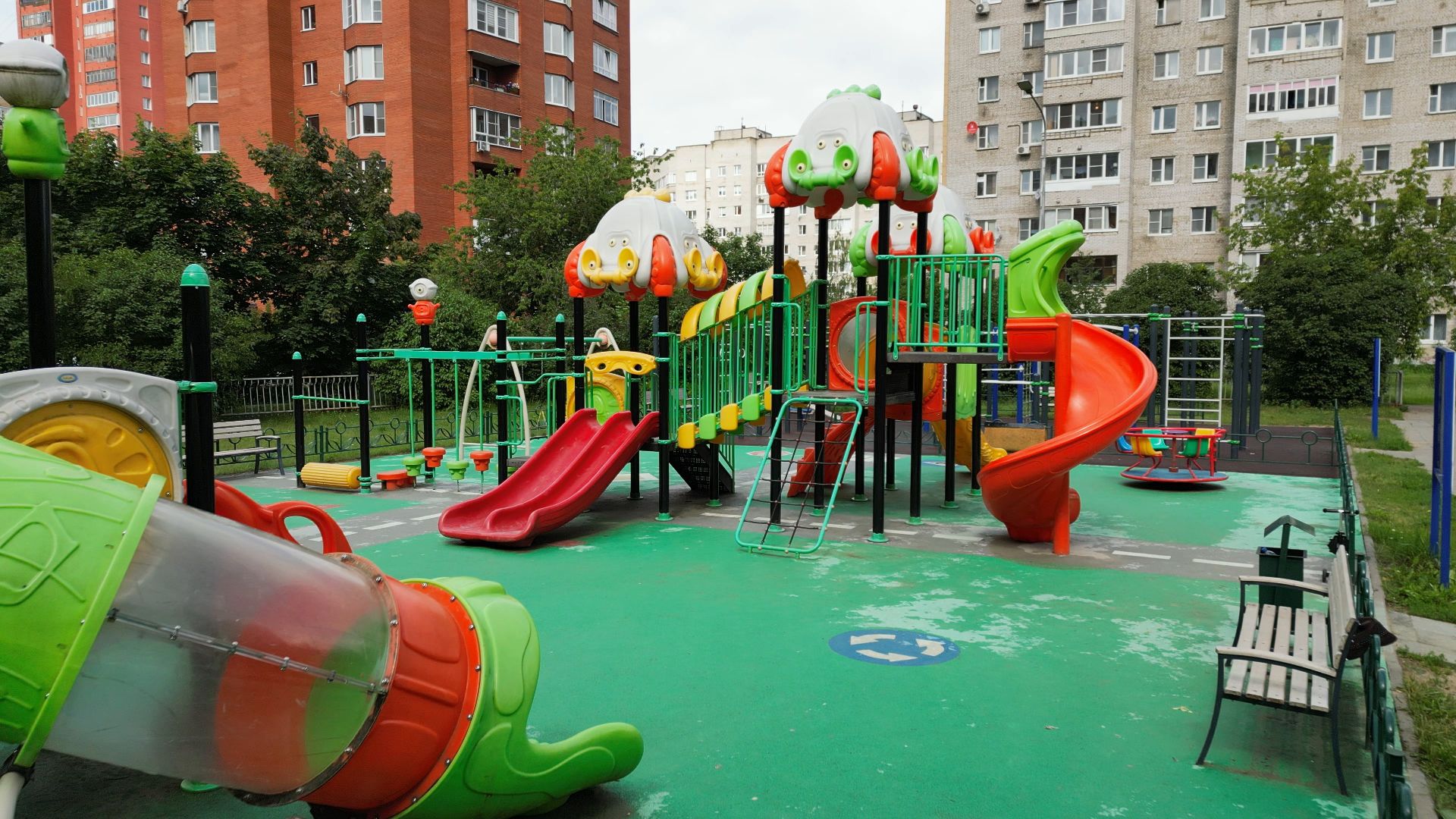 видео с коптера, черноголовка, строительство, благоустройство,