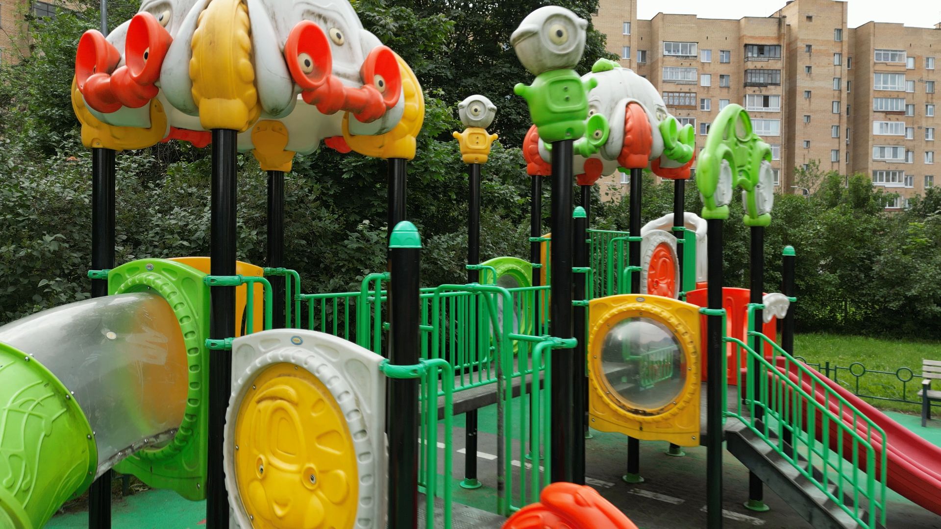 видео с коптера, черноголовка, строительство, благоустройство,