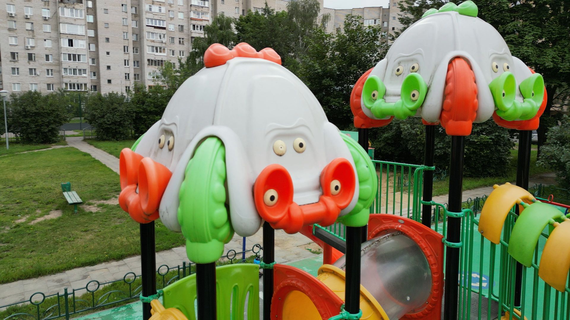 видео с коптера, черноголовка, строительство, благоустройство,