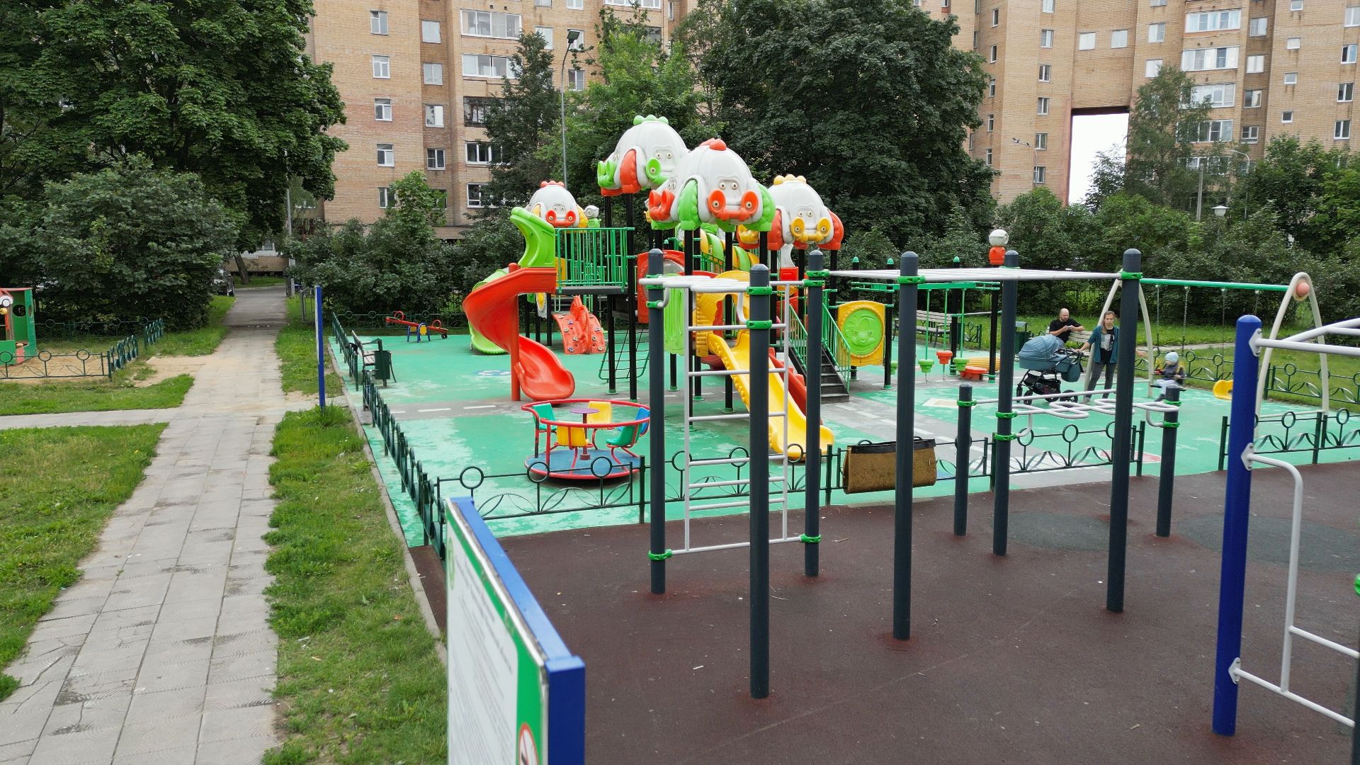 видео с коптера, черноголовка, строительство, благоустройство,