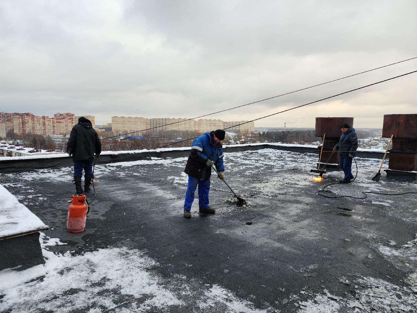 Раменское, ЖКХ, ремонт кровли на улице Рабочей,