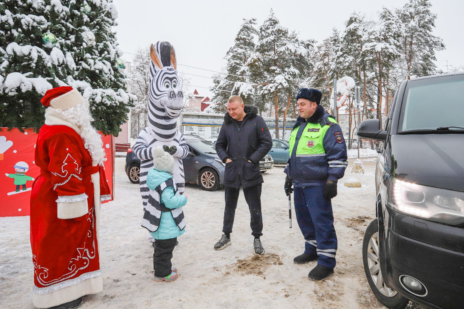 Шатура, новогодний патруль, ПДД, юные инспекторы движения,