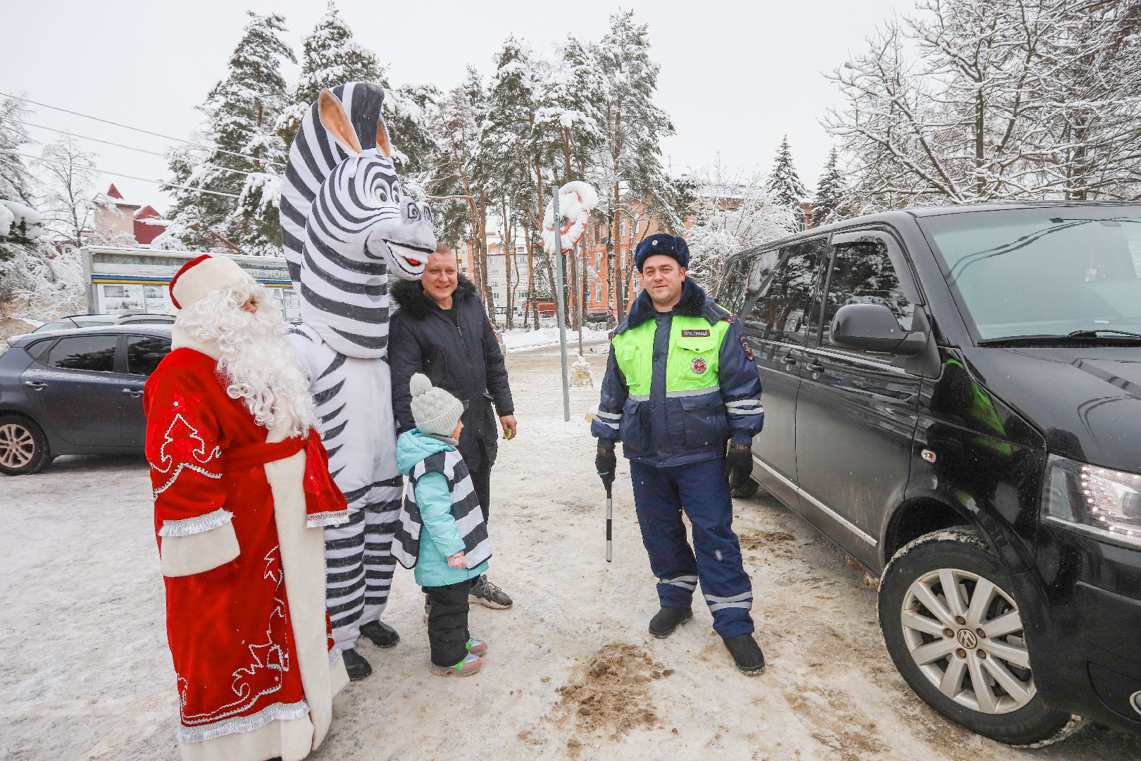 Шатура, новогодний патруль, ПДД, юные инспекторы движения,
