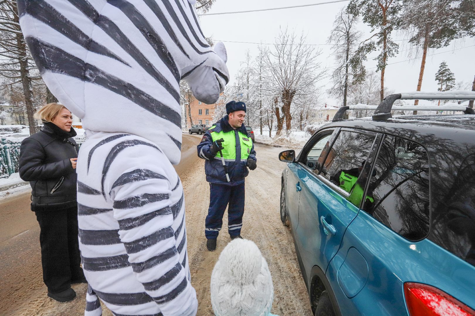Шатура, новогодний патруль, ПДД, юные инспекторы движения,