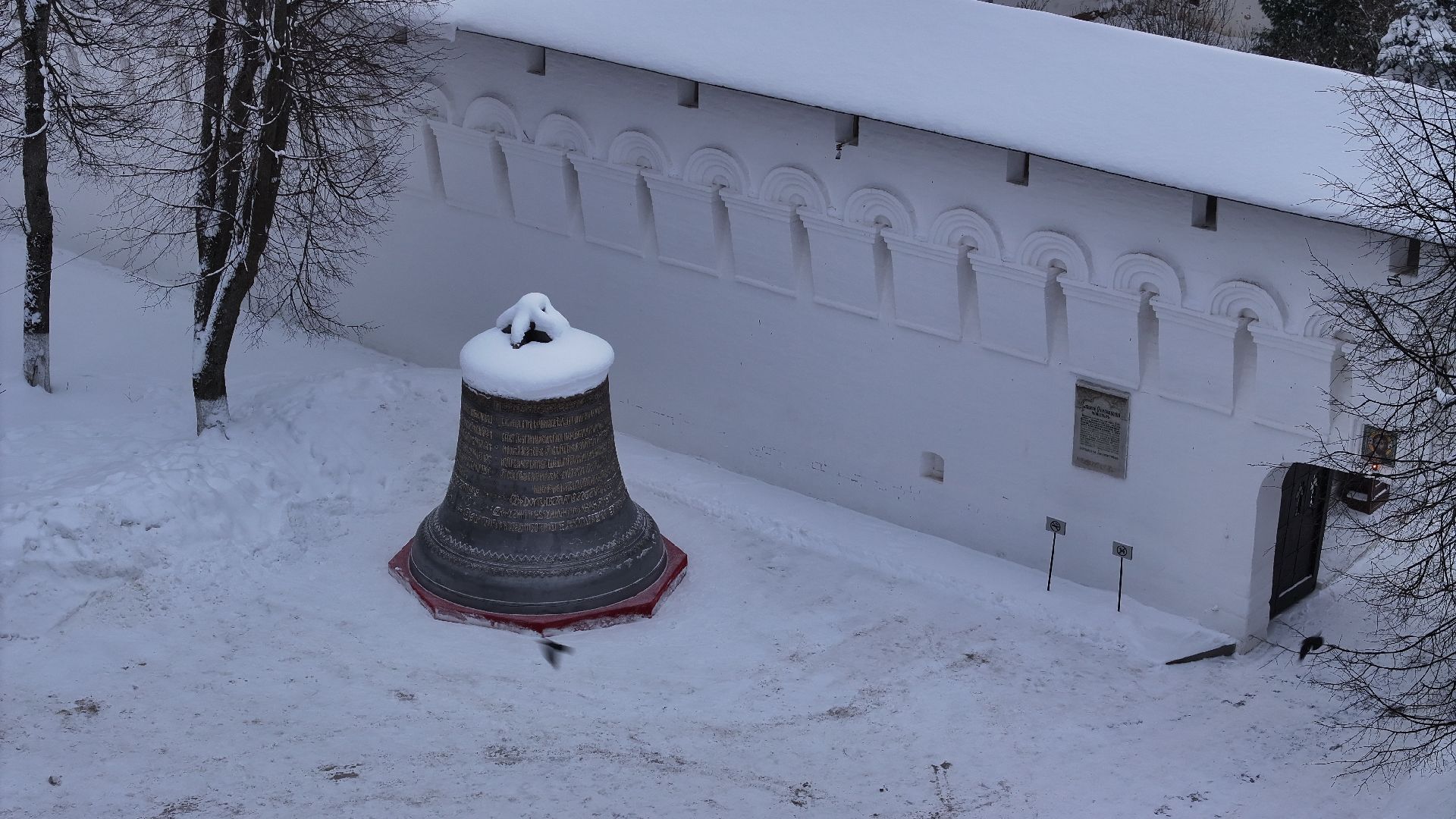 видео с коптера, звенигород, монастырь, культура,