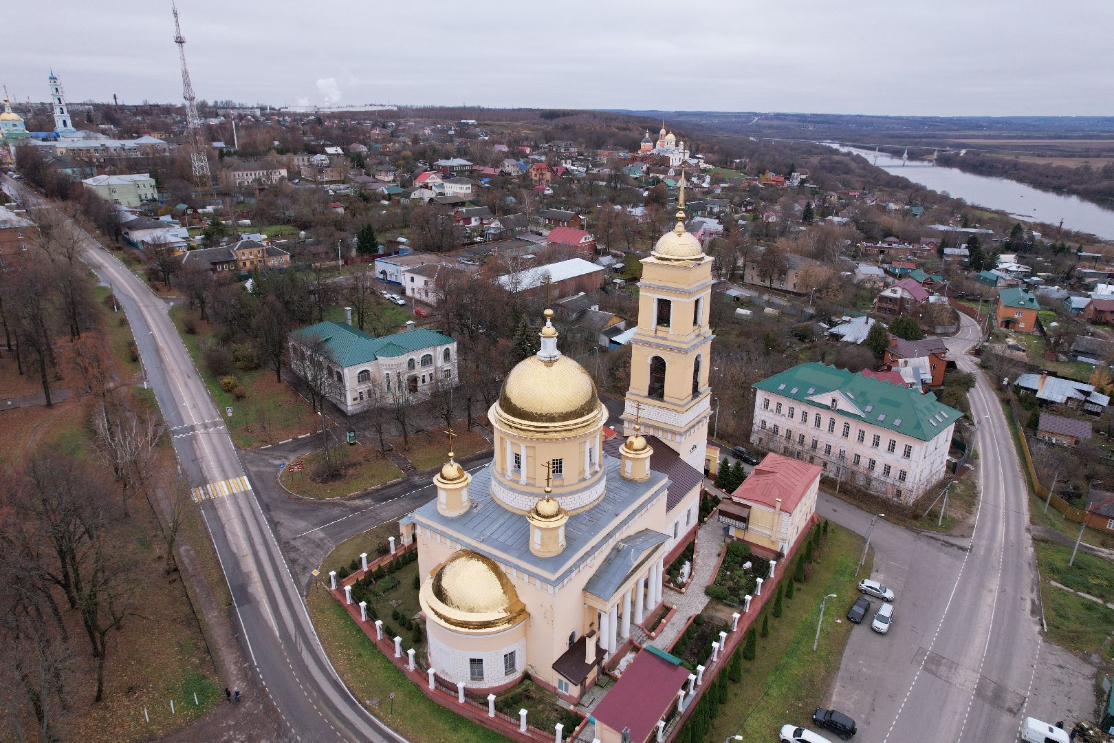 видео с коптера, кашира, храм, культура,