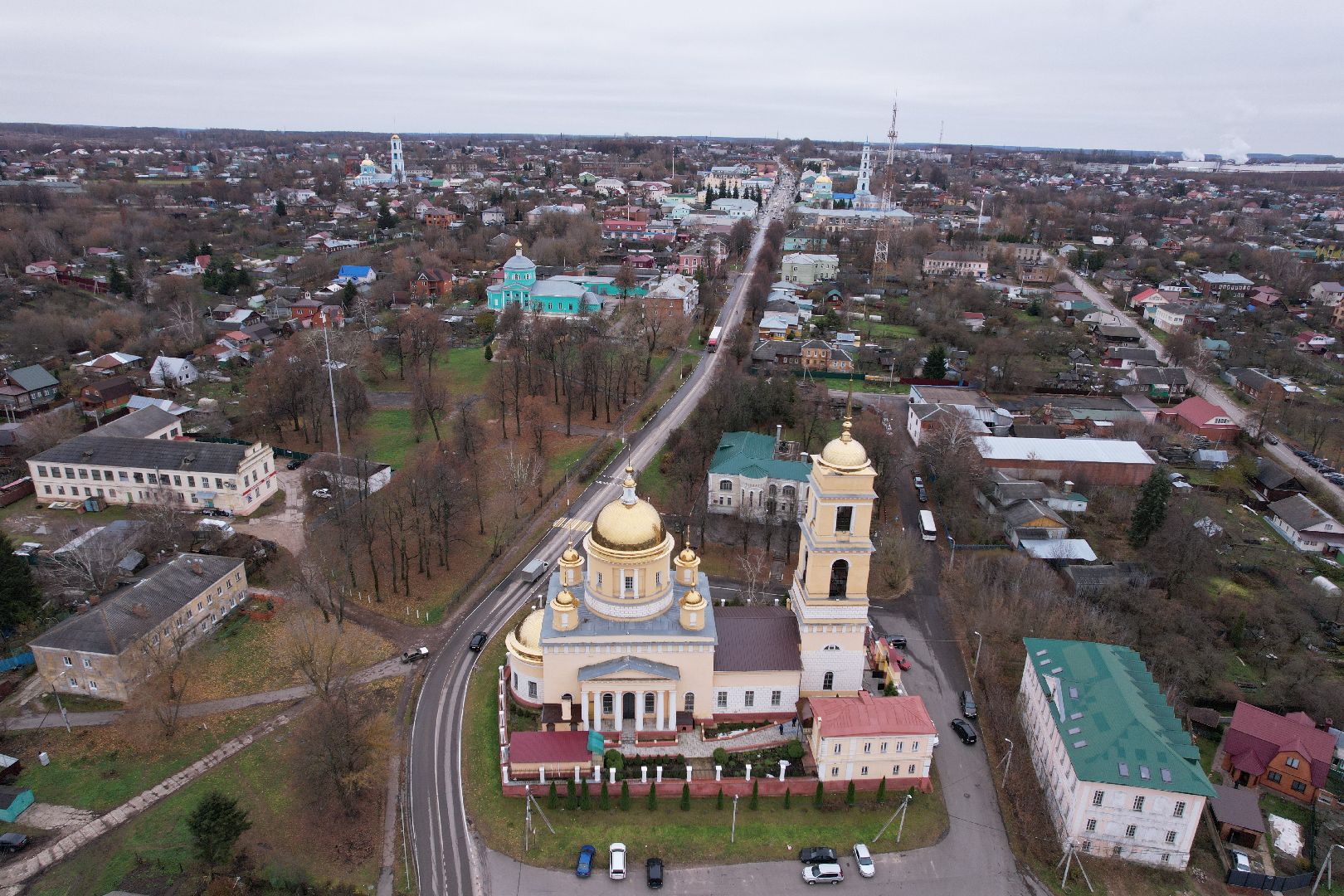 видео с коптера, кашира, храм, культура,
