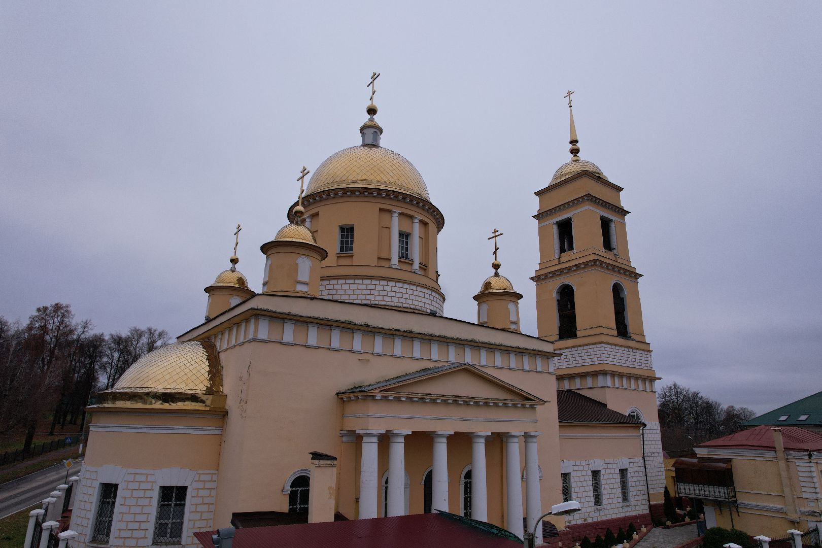 видео с коптера, кашира, храм, культура,