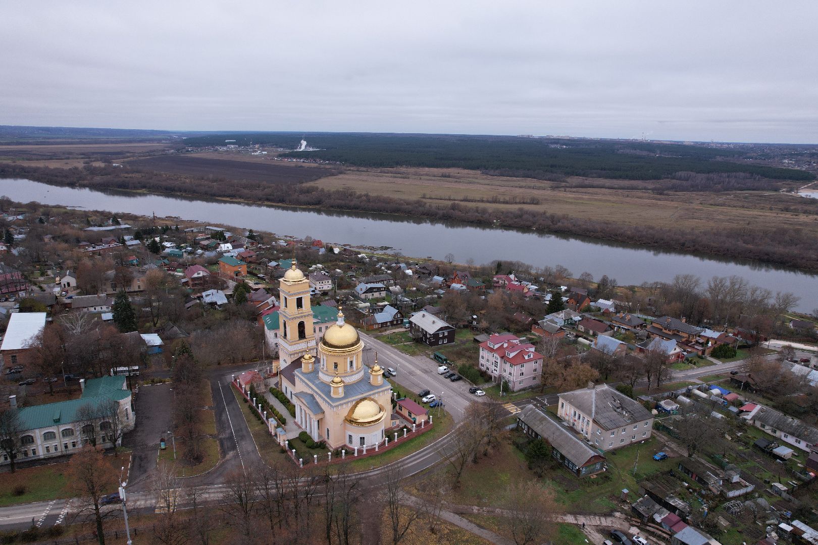 видео с коптера, кашира, храм, культура,