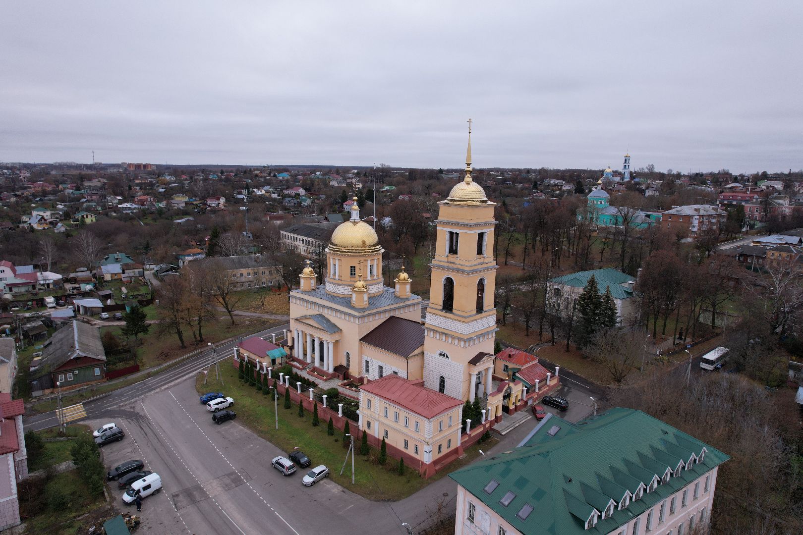 видео с коптера, кашира, храм, культура,