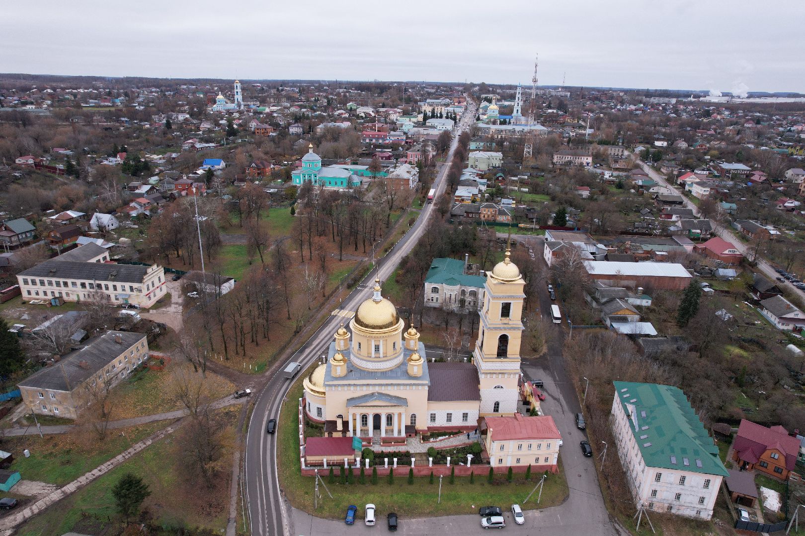 видео с коптера, кашира, храм, культура,
