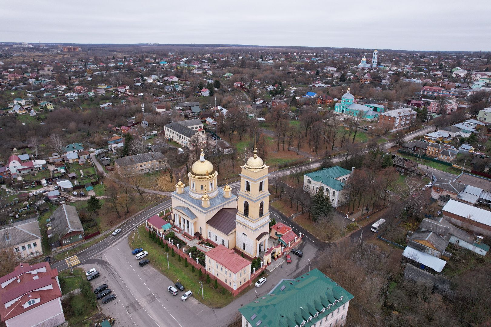 видео с коптера, кашира, храм, культура,